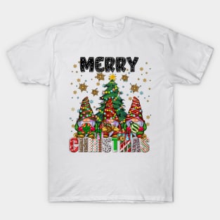 Merry Christmas Gnome Family Funny Xmas Tree Women Men Kids T-Shirt